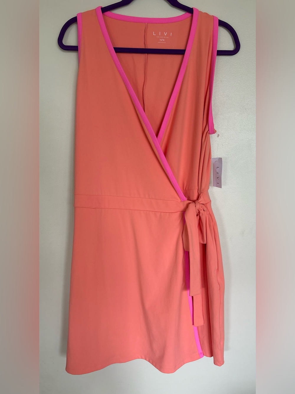 NWT Livi for Lane Bryant Athletic Wrap Dress